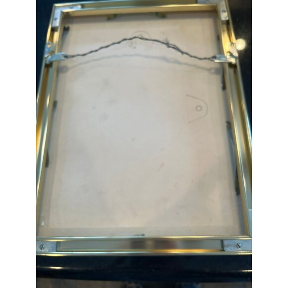 Vtg 1970's Detroit Artist Mary Ewald Pen And Ink Art Female Elegantly Dressed - Picture 3 of 4